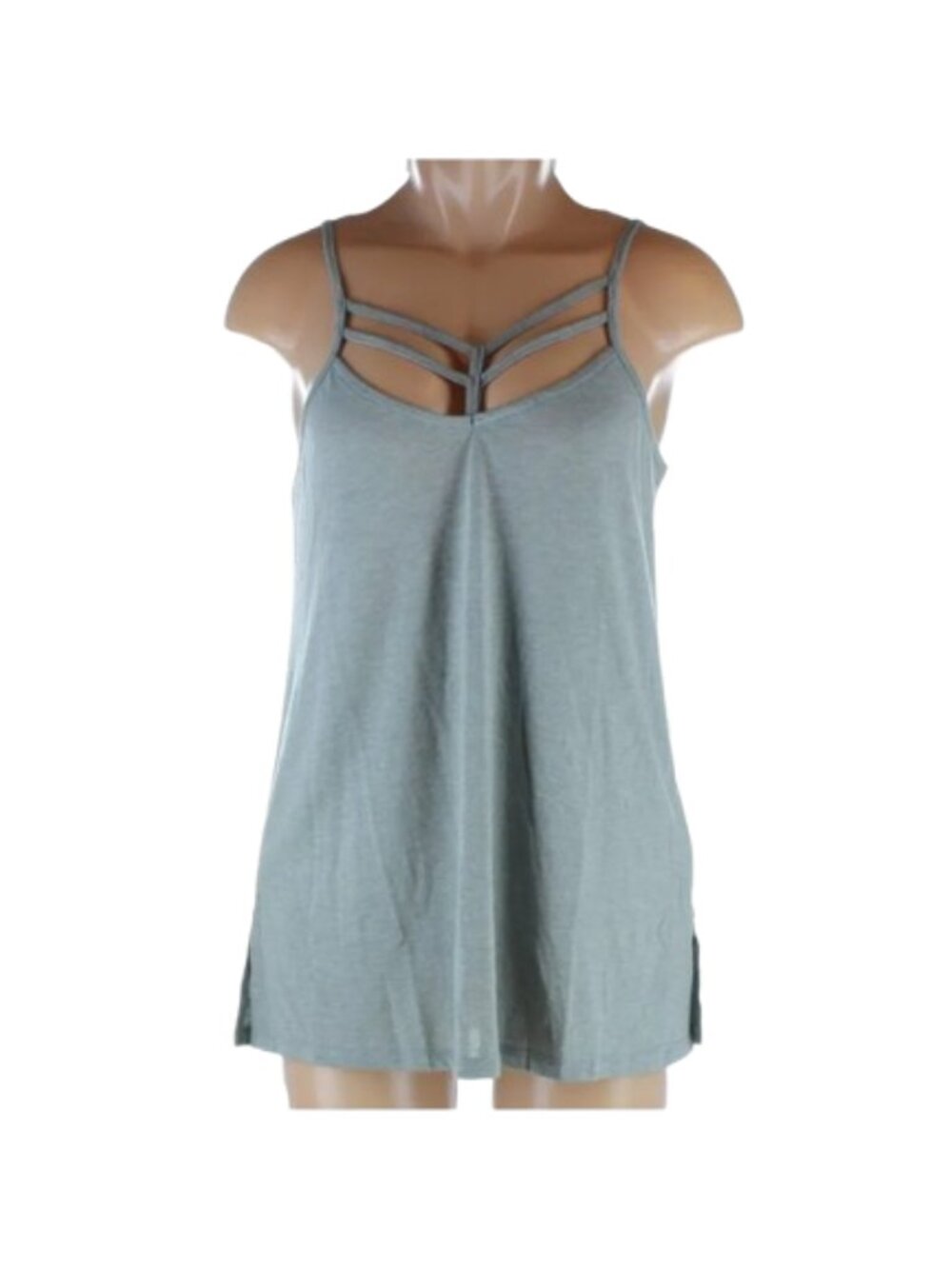 NWT Harmony and Balance Strappy Geometric V-Neck Tank Top